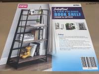 Industrial 4 Tier Folding Book Shelf 