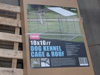 10 Ft X 10 Ft Dog Kennel Cage & Roof 