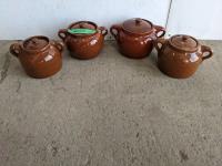 (4) Bean Pots