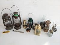 Qty of Oil Lamps and Lanterns