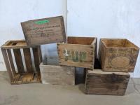 (6) Wooden Crates