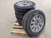 (4) Goodyear Wrangler LT265/60R20 Tires with 8 Bolt Rims