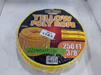 3/8 Inch X 250 Ft Yellow Poly Rope 