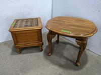 Vintage Toilet and End Table