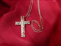 21KT Chain and Gold Cross with 34 Diamonds