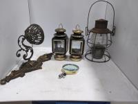 Qty of Lamps and Magnifying Glass