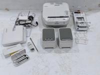 Epson 595Wi Brightlink Projector with Various Parts