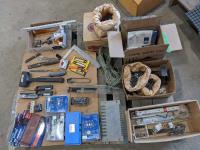 (2) Boxes of Nails, (2) Boxes of Miscellaneous Tools, Box of Miscellanenous Electrical Supplies