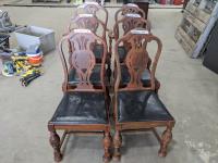 (6) Wooden Dining Chairs