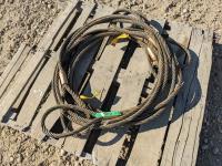 (3) 20 Ft of 3/4 Inch Cable Wire Slings