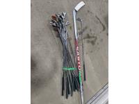 Hockey Stick & Qty of Golf Clubs