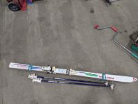Fischer 185 cm Downhill Skis with Boots and Poles