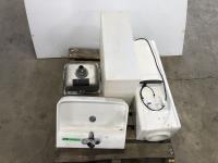 Water Cooler, (2) Sinks, Water Tank 10 X 21 X 30 Inch 