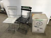 True North Electric Smoker w/ Chip Bisquettes, (2) Camping Chairs