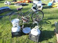 Bicycle & Propane Burners with Pots