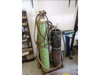 Acetylene Torch with Bottles & Cart