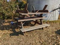 (2) Wooden Picnic Tables