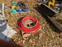 Roll of 3/4 Inch Pex Hose, High Tensile Wire & Water Hose