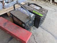 (2) Used Batteries & Safety Triangle Set