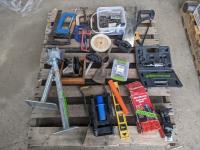 Hydraulic Jack, Jack Stands, Level, Hand Saws, Clamps
