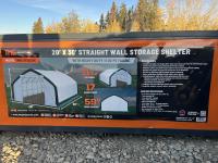 TMG Industrial TMG-ST2031E 20 Ft X 30 Ft Straight Wall Storage Shelter