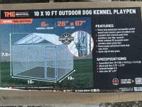 TMG Industrial TMG-DCP1010 10 X 10 Ft Outdoor Dog Kennel Playpen with Cover