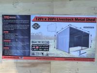 TMG Industrial TMG-MS1220L 12 Ft X 20 Ft Livestock Shed