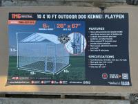 TMG Industrial TMG-DCP1010 10 X 10 Ft Outdoor Dog Kennel Playpen with Cover
