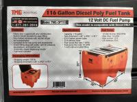 TMG Industrial TMG-DFT116 116-Gallon Diesel Poly Fuel Tank w/ 10 GPM Fuel Pump