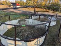 (2) Pipe Round Bale Horse Feeders