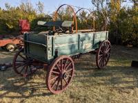 Antique Adams Original Covered Wagon