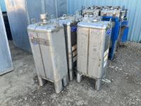 (5) 208 Liter Stainless Steel Chemical Storage Tanks