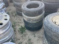(4) Various Size Tires W/ (3) Rims