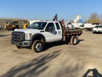 2012 Ford F550 XL 4X4 Extended Cab Flat Deck Truck