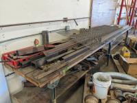 16 Ft Work Bench with Assorted Steel Material