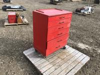 Portable Wooden Toolbox w/ Contents