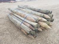 (34) 5 Inch X 7 Ft Fence Posts