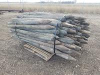 (100) 3-4 Inch X 6 Ft Fence Posts