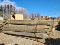 (35) 6-7 Inch X 10 Ft Pressure Treated Posts