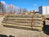 (35) 6-7 Inch X 10 Ft Pressure Treated Posts