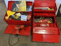 (2) Tool Boxes with Assorted Tools