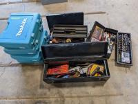 (3) Tool Boxes with Assorted Tools and (4) Empty Makita Tool Boxes