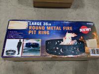 Large 36 Inch Round Metal Frame Pit Ring 