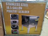 Stainless Steel 18.5 Gallon Poultry Scalder 