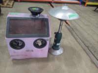 Sand Blaster Cabinet, Table Top Patio Heater and 10 Inch Jensen Sub 