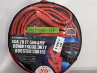 20 Ft Commercial Duty Booster Cables