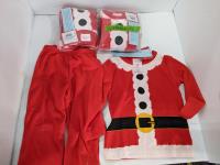 (3) Childrens Santa Sleepwear