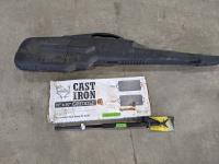 Magnum Shooting Stick, Hard Shell Gun Case, Cast Griddle