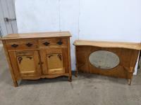 2 Piece Vintage Cabinet 
