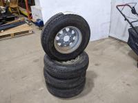 (4) Goodyear Marathon St185/80R13 Radial Trailer Tires 